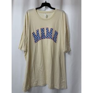 Women's Trend Comfortable Classic T-Shirt Sz 4XL Colorful Mama Letter Tee  O-4